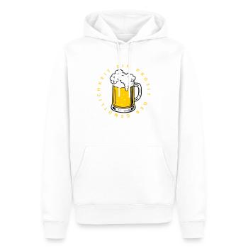 Ein Prosit der Gemütlichkeit - Männer Premium Bio Hoodie - Weiß - Vorne - Nico (187cm)