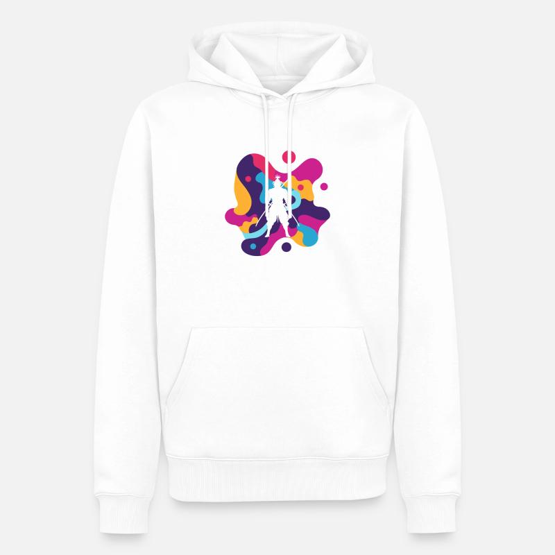 Schwert Samurai Kendo - Männer Premium Bio Hoodie - Weiß