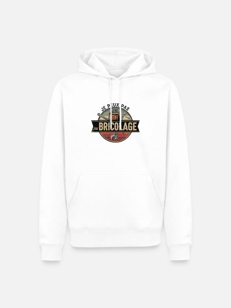 Ich kann nicht DIY - Männer Premium Bio Hoodie - Weiß