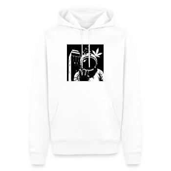 Astrohorst BW - Männer Premium Bio Hoodie - Weiß - Vorne - Nico (187cm)