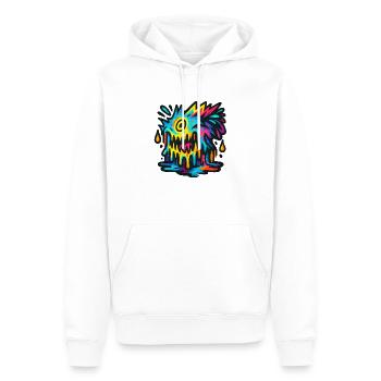 monster - Männer Premium Bio Hoodie - Weiß - Vorne - Nico (187cm)