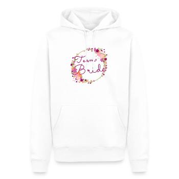 Équipe Bride / Équipe Braut - Sweat à capuche Premium bio Homme - blanc - Devant - Nico (187cm)