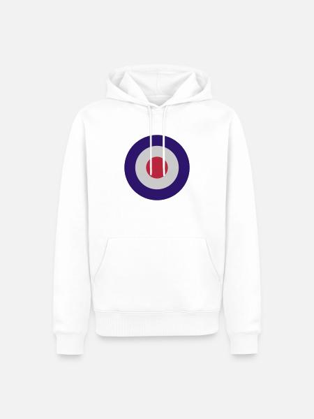 Cible de mod - Sweat à capuche Premium bio Homme - blanc