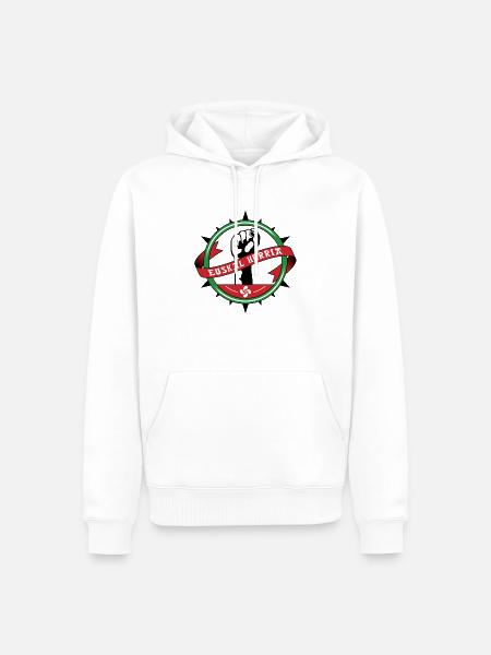 Euskal Herria - Sweat à capuche Premium bio Homme - blanc