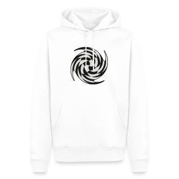 Swirl chess - Männer Premium Bio Hoodie - Weiß - Vorne - Nico (187cm)