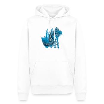 strudel - Sweat à capuche Premium bio Homme - blanc - Devant - Nico (187cm)