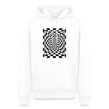 illusion d’optique 17 - Sweat à capuche Premium bio Homme - blanc - Devant - Nico (187cm)