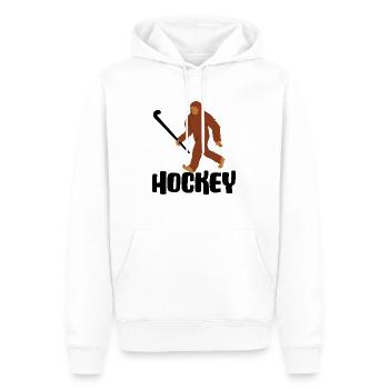 feldhockey hockey hockey sur gazon hockey-sauvage - Sweat à capuche Premium bio Homme - blanc - Devant - Nico (187cm)