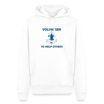 Seepfadfindergesetz Gelübde - Männer Premium Bio Hoodie - Weiß - Vorne - Nico (187cm)