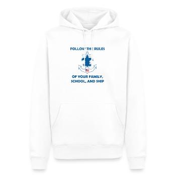 Seepfadfindergesetz Gelübde - Männer Premium Bio Hoodie - Weiß - Vorne - Nico (187cm)