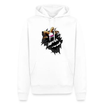Badminton Federball Crossminton Speedminton - Männer Premium Bio Hoodie - Weiß - Vorne - Nico (187cm)