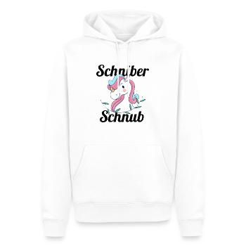 Schinber Einhorn - Männer Premium Bio Hoodie - Weiß - Vorne - Nico (187cm)