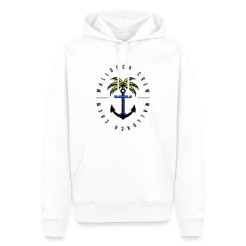Mallorca Crew Anker Palme - Männer Premium Bio Hoodie - Weiß - Vorne - Nico (187cm)