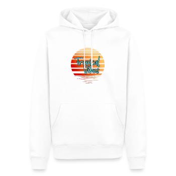 Positive Stimmung in den Tropen, Urlaub - Männer Premium Bio Hoodie - Weiß - Vorne - Nico (187cm)