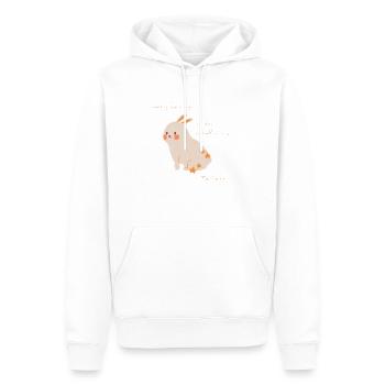 Kaninchen Jedes Kaninchen braucht ein Häschen zum - Männer Premium Bio Hoodie - Weiß - Vorne - Nico (187cm)