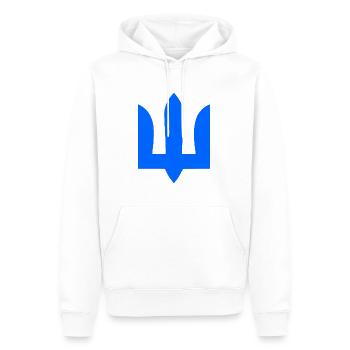 Ukraine - Männer Premium Bio Hoodie - Weiß - Vorne - Nico (187cm)