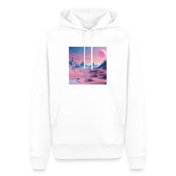 Himmlischer Traum - Männer Premium Bio Hoodie - Weiß - Vorne - Nico (187cm)