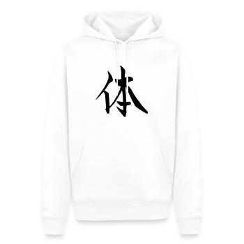 Gesundheit - Männer Premium Bio Hoodie - Weiß - Vorne - Nico (187cm)