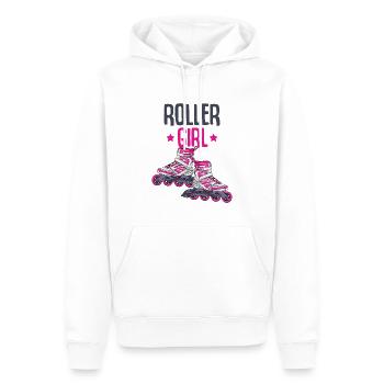 Inline Skates - Männer Premium Bio Hoodie - Weiß - Vorne - Nico (187cm)