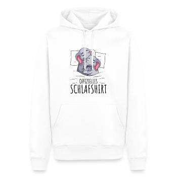 Elefant - Männer Premium Bio Hoodie - Weiß - Vorne - Nico (187cm)