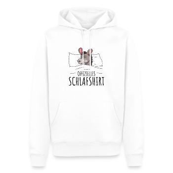 Esel Offizielles Schlafshirt - Männer Premium Bio Hoodie - Weiß - Vorne - Nico (187cm)