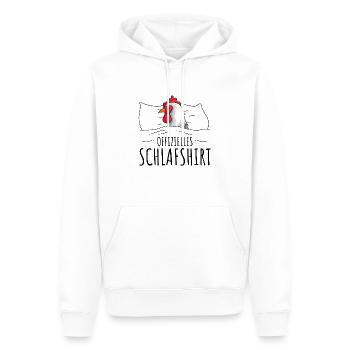 Hühner - Männer Premium Bio Hoodie - Weiß - Vorne - Nico (187cm)