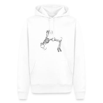 Parkour - Männer Premium Bio Hoodie - Weiß - Vorne - Nico (187cm)