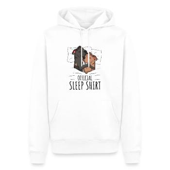 Staffordshire Bull Terrier - Sweat à capuche Premium bio Homme - blanc - Devant - Nico (187cm)