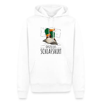 Ente - Männer Premium Bio Hoodie - Weiß - Vorne - Nico (187cm)