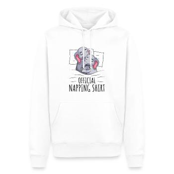 Elefant - Männer Premium Bio Hoodie - Weiß - Vorne - Nico (187cm)