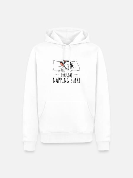 French Bulldog - Men’s Premium Organic Hoodie - white