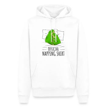 Frosch - Männer Premium Bio Hoodie - Weiß - Vorne - Nico (187cm)