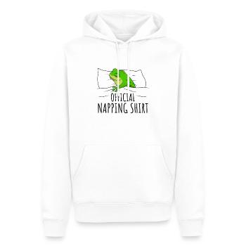 Frosch - Männer Premium Bio Hoodie - Weiß - Vorne - Nico (187cm)