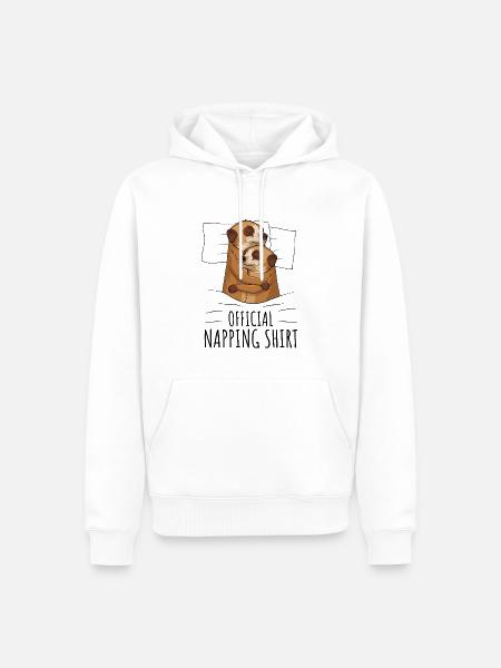 Erdmännchen - Männer Premium Bio Hoodie - Weiß