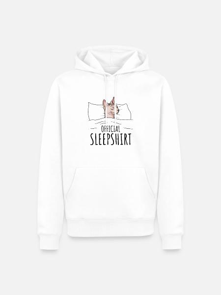 Sphynx Cat - Men’s Premium Organic Hoodie - white