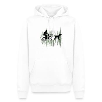 bikejöring zughundetraining zughunde zughundesport - Men’s Premium Organic Hoodie - white - Front - Nico (187cm)
