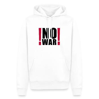 no war Kein Krieg Fuck Kriege - Männer Premium Bio Hoodie - Weiß - Vorne - Nico (187cm)