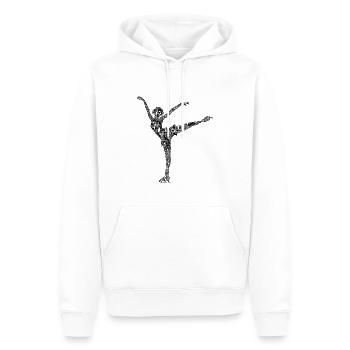 Figure skating - Men’s Premium Organic Hoodie - white - Front - Nico (187cm)