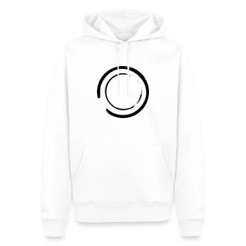 Cercle - Sweat à capuche Premium bio Homme - blanc - Devant - Nico (187cm)