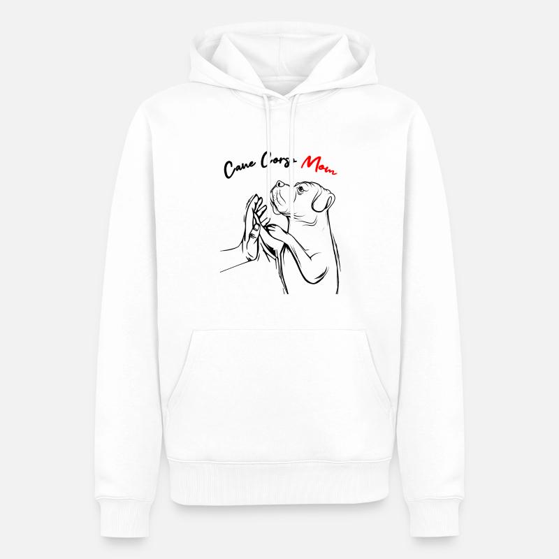 Cane Corso Mama - Männer Premium Bio Hoodie - Weiß