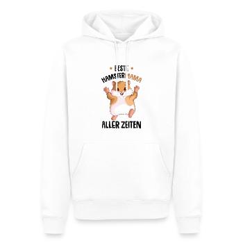 Hamster - Männer Premium Bio Hoodie - Weiß - Vorne - Nico (187cm)