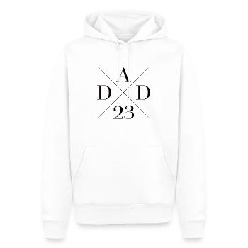 DAD 23 Papa Fathers-to-be Parents - Men’s Premium Organic Hoodie - white - Front - Nico (187cm)