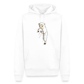 Schaf - Männer Premium Bio Hoodie - Weiß - Vorne - Nico (187cm)