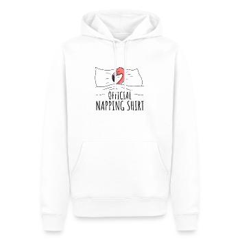 Flamingo - Männer Premium Bio Hoodie - Weiß - Vorne - Nico (187cm)