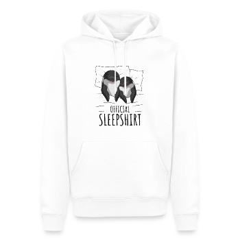 orque - Sweat à capuche Premium bio Homme - blanc - Devant - Nico (187cm)