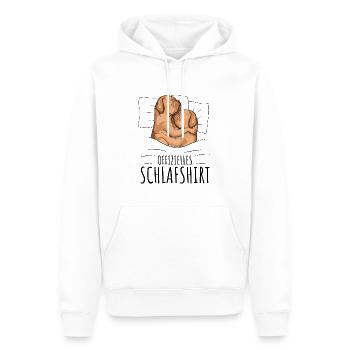 Schlafshirt Bordeauxdogge Dogue de Bordeaux - Männer Premium Bio Hoodie - Weiß - Vorne - Nico (187cm)
