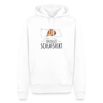 Schlafshirt Bordeauxdogge Dogue de Bordeaux - Männer Premium Bio Hoodie - Weiß - Vorne - Nico (187cm)