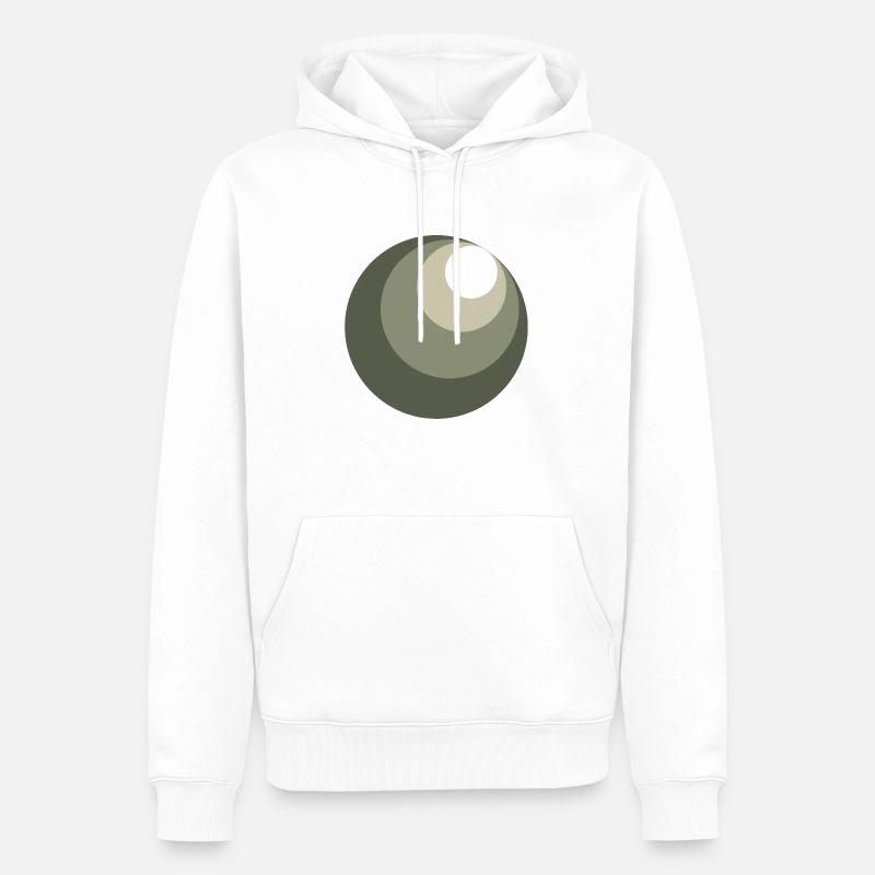Circles - Männer Premium Bio Hoodie - Weiß