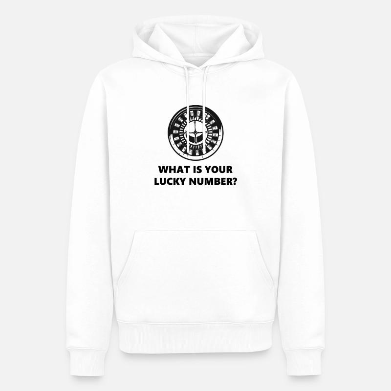 boardgame chess backgammon game night - Männer Premium Bio Hoodie - Weiß