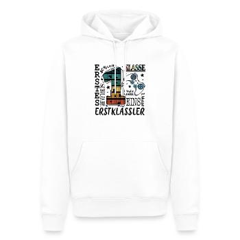 Jeux de 1ère classe - Sweat à capuche Premium bio Homme - blanc - Devant - Nico (187cm)